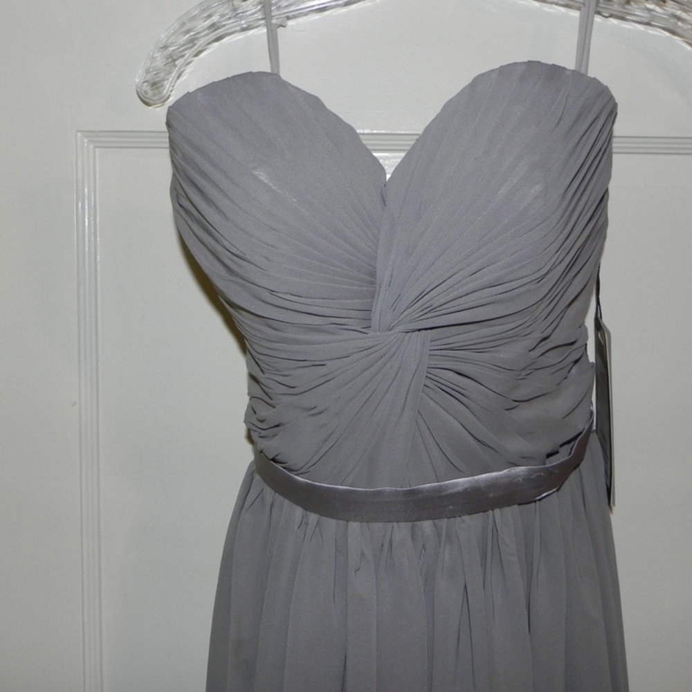 Never Worn! Gray Strapless Gown